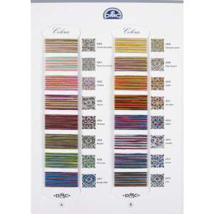 DMC color card Coloris (real yarns)