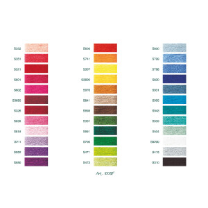 DMC color chart Satin Printed