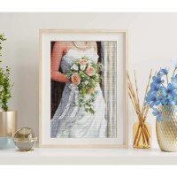 Luca-S counted cross stitch kit "The Bride", 19x28cm, DIY