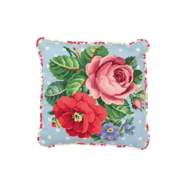 Набор подушек с вышивкой Anchor Gobelin "Берлинские розы", дизайн печатной вышивки, 40x40 см