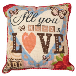 Anchor stamped Needlepoint Cushion stitch kit "All...