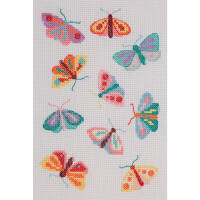 Набор для вышивания крестом Anchor "Мотыльки и бабочки", счетная схема, 16x23 см