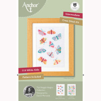Набор для вышивания крестом Anchor "Мотыльки и бабочки", счетная схема, 16x23 см