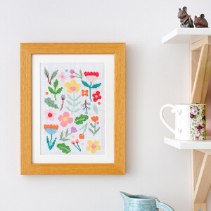Anchor counted cross stitch kit "Floral Scatter", 16x23cm, DIY