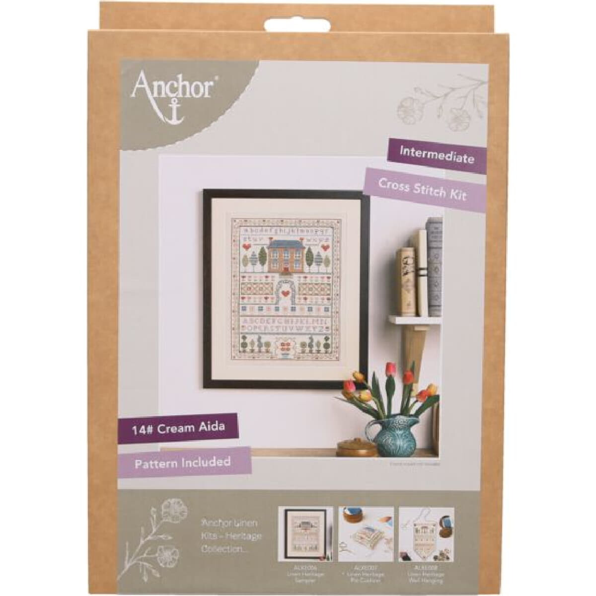Anchor counted cross stitch kit "Linen Heritage...
