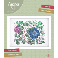 Anchor counted cross stitch kit "Dee Hardwicke Collection Clematis", 22x30cm, DIY
