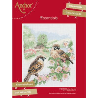Anchor counted cross stitch kit "Spring Sparrow", 19,5x16,5cm, DIY