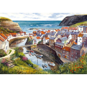 Anchor counted cross stitch kit "Maia Collection Staithes", 30x40cm, DIY