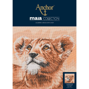 Набор для вышивания крестом Anchor "Maia Collection Little Princess", счетная схема, 30x30 см