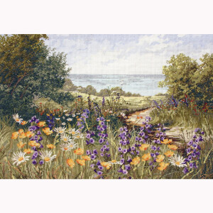 Anchor counted cross stitch kit "Maia Collection Clifftop Footpath", 29x42cm, DIY