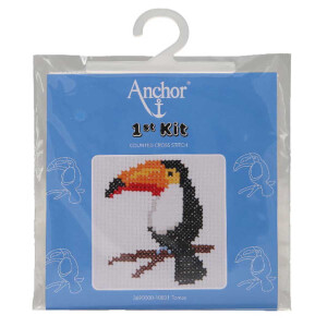 Anchor counted cross stitch kit "Tomas First Kit", 10x10cm, DIY