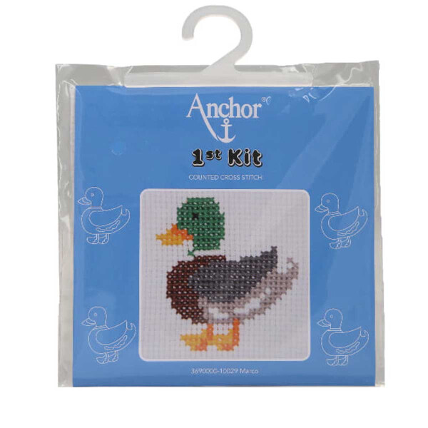 Anchor counted cross stitch kit "Marco First Kit", 10x10cm, DIY