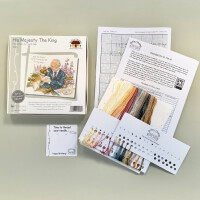 Bothy Threads counted cross stitch kit "His Majesty The King", XHM4, 29x24cm, DIY