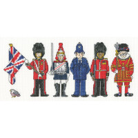 Bothy Threads counted cross stitch kit "God Save The King", XAG1, 28x13cm, DIY