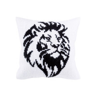 CDA Набор для вышивания крестом подушки "Голова льва", печатный, 40x40 см