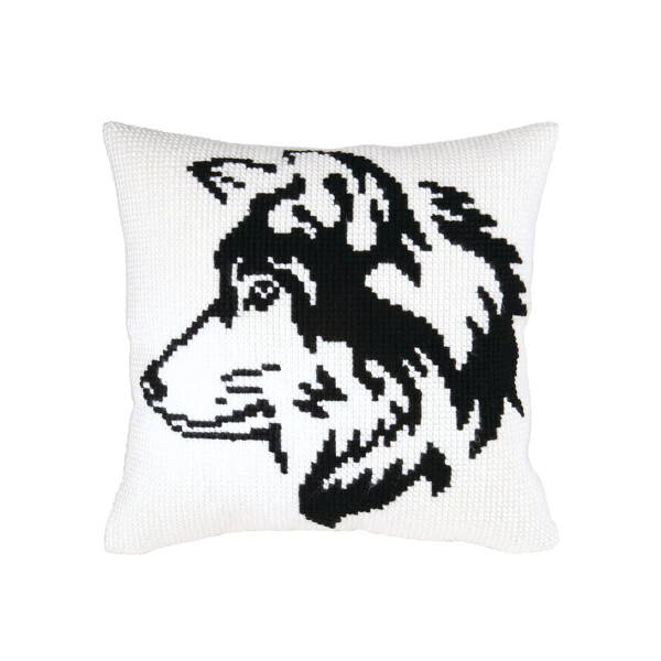 CDA Набор для вышивания крестом подушки "Голова собаки", печатный, 40x40 см