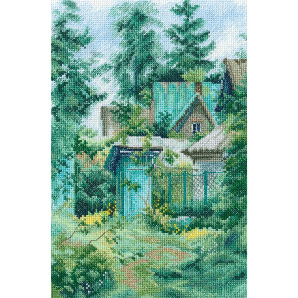 RTO counted cross stitch kit "Old Country House", 19x29cm, DIY
