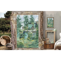 RTO counted cross stitch kit "Old Country House", 19x29cm, DIY