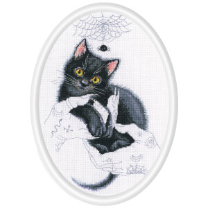 RTO counted cross stitch kit "Cat Magic",...