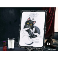 RTO Kit de point de croix "Magie des chats", modèle à compter, 16,5x25cm