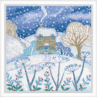 RTO counted cross stitch kit "In a winter fairy tale", 20x20cm, DIY