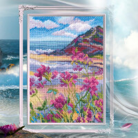 RTO counted cross stitch kit "In the moment, Cove", 12x17,5cm, DIY