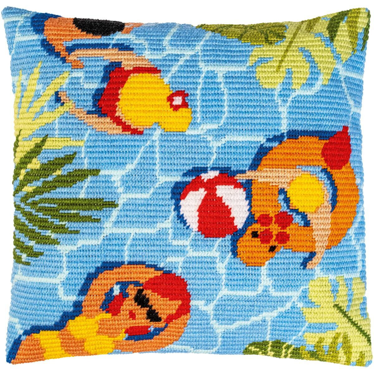 Vervaco counted tapestry stitch kit cushion...