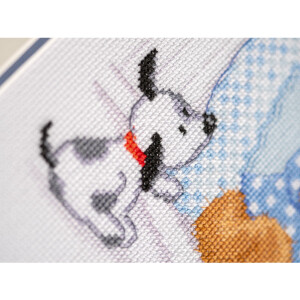Vervaco Набор для вышивания крестом "Медведь, кролик и собака", счетная схема, 25x21 см