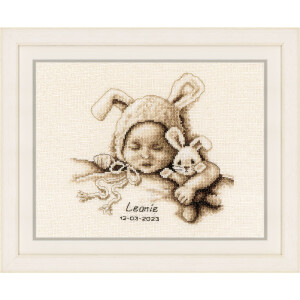 Vervaco counted cross stitch kit "Baby and cuddly...