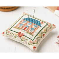 Anchor counted cross stitch kit "Heritage Pin Cushion", 10x10cm, DIY