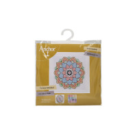 Anchor Blackwork Embroidery Pack "Mandala", Patrón de conteo, 14x14cm