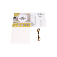 Anchor counted blackwork stitch kit "Moth", Diam 13cm, DIY