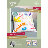 Anchor Freestyle набор для вышивания Pillow Back "Graphic Flowers", с предварительной печатью, 40x40cm