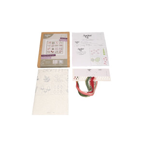 Anchor stamped freestyle stitch kit "Linen Sampler", 25x25cm, DIY