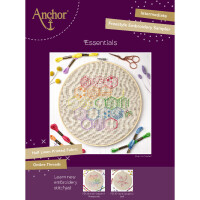 Anchor stamped freestyle stitch kit "Honeycomb Linen", 25x25cm, DIY