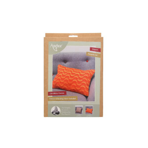 Anchor counted long stitch kit cushion with cushion back "Wave Bargello", 30x45cm, DIY