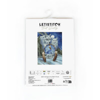 Letistitch Kruissteek Set "Nothing can stop dreams", telpatroon, 32x24cm