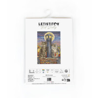 Letistitch Kreuzstich Set "Romantik", Zählmuster, 26x18cm