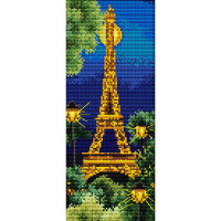 Abris Art kit de punto de cruz contado "Paris", 11x26cm, DIY