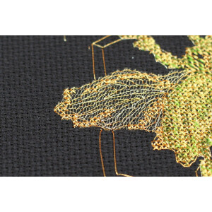 Набор для вышивания счетным крестом Abris Art "Золотой жук", 14x18 см