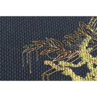 Kit a punto croce contato Abris Art "Golden Beetle", 14x18cm, fai -da -te