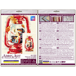 Abris Art telde Borduurpakket "Heat of oktober", 16x24cm, DIY