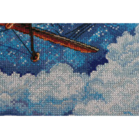 Abris Art kit de punto de cruz contado "Sobre las nubes", 25x20cm, DIY