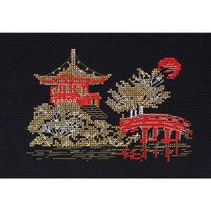 Набор для вышивания счетным крестом Abris Art "Япония-1", 15x10 см