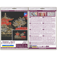 Abris Art Kreuzstich Set "Japan-1", Zählmuster, 15x10cm
