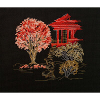 Набор для вышивания счетным крестом Abris Art "Япония-3", 15x14 см