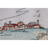 Abris Art counted cross stitch kit "Lighthouse light", 20x39cm, DIY