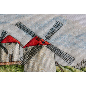 Abris Art counted cross stitch kit "Windmills",...