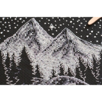 Abris Art counted cross stitch kit "In the mountains", 29,7x29,7cm, DIY
