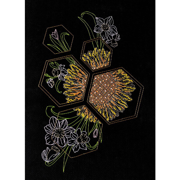 Набор для вышивания счетным крестом Abris Art "Солнечная весна", 34x23 см